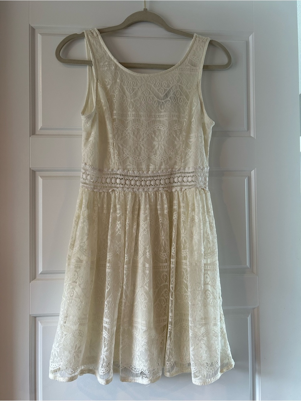 Off-White Lace Dress